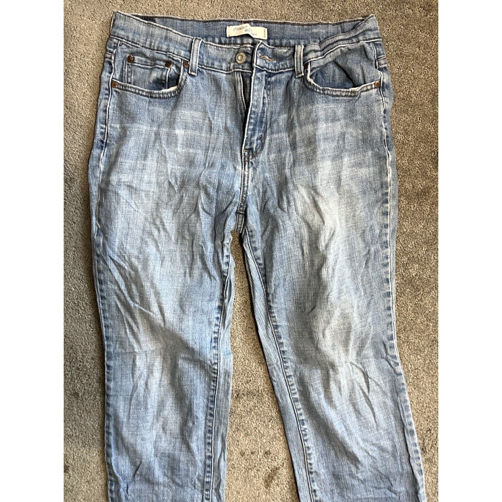 Levi's VINTAGE Levi's Jeans Womens 10 Medium Blue 505 Straight Leg Zip Fly Casual Size 32" / US 10 / IT 46 - 4 Thumbnail