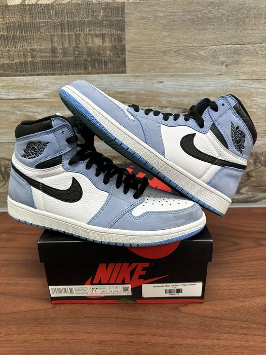 university blue jordan 1 womens size 8