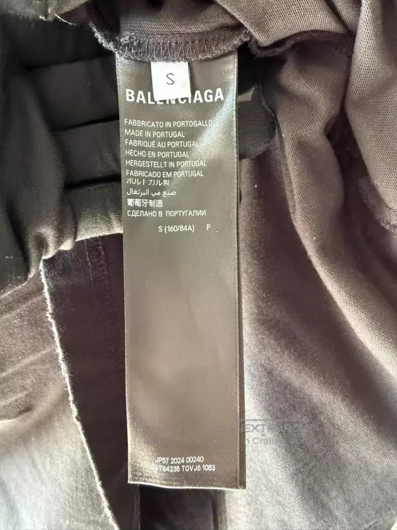 Balenciaga Balenciaga Front and Back Crystal Logo Short Sleeve Size US S / EU 44-46 / 1 - 7 Thumbnail