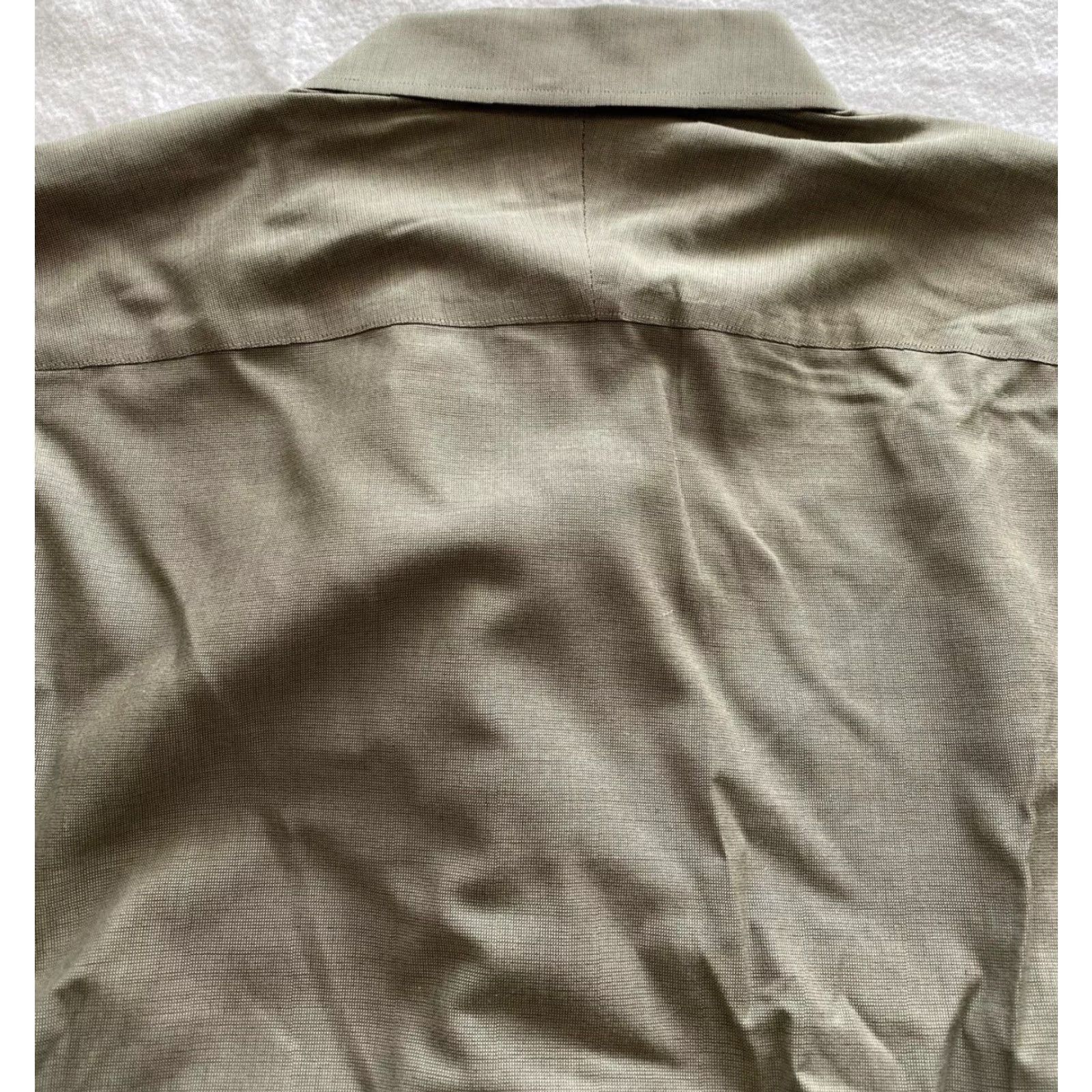 Nordstrom Nordstrom Button Shirt Dress Shirt Men 17.5 20-27 Olive Green Long Sleeve Button-Down Collar 100% Cotton Classic Fit不可 Size US XL / EU 56 / 4 - 6 Thumbnail