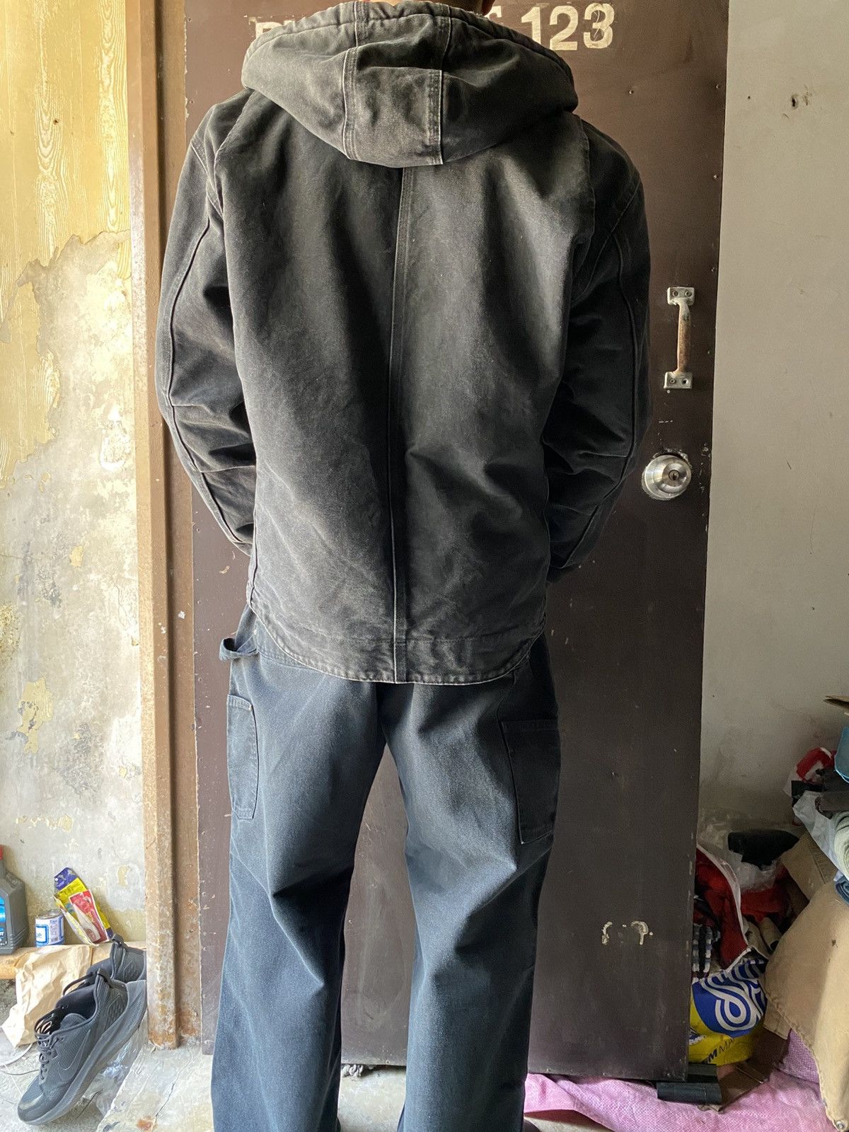 Carhartt Carhartt Jacket Sherpa Lined J141 BLK Leather patch Size US M / EU 48-50 / 2 - 3 Thumbnail