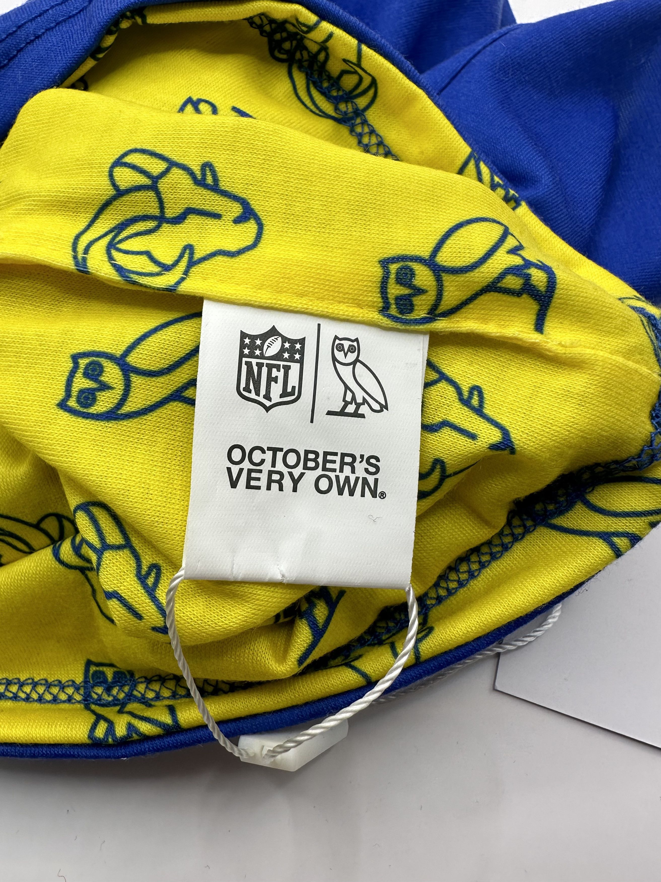 NFL × October's Very Own OVO x NFL Los Angeles Rams Neck Gaiter - new with tags RARE Size ONE SIZE - 7 Thumbnail