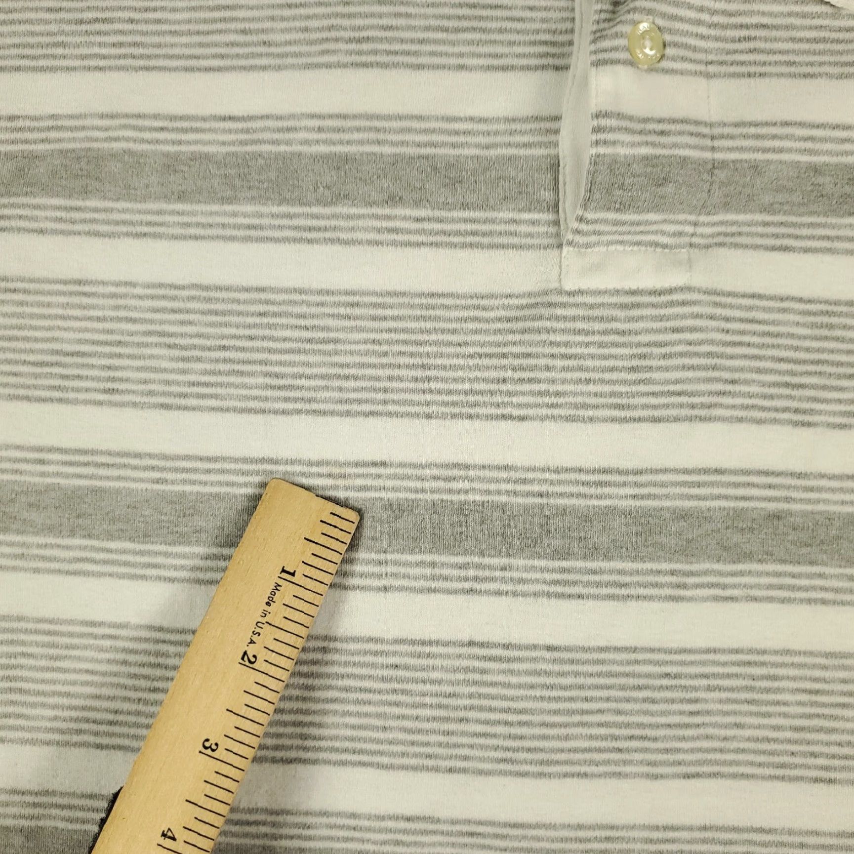 Nautica Nautica Gray Striped Polo Shirt Adult Small Casual Short Sleeve Mens Size US S / EU 44-46 / 1 - 6 Thumbnail
