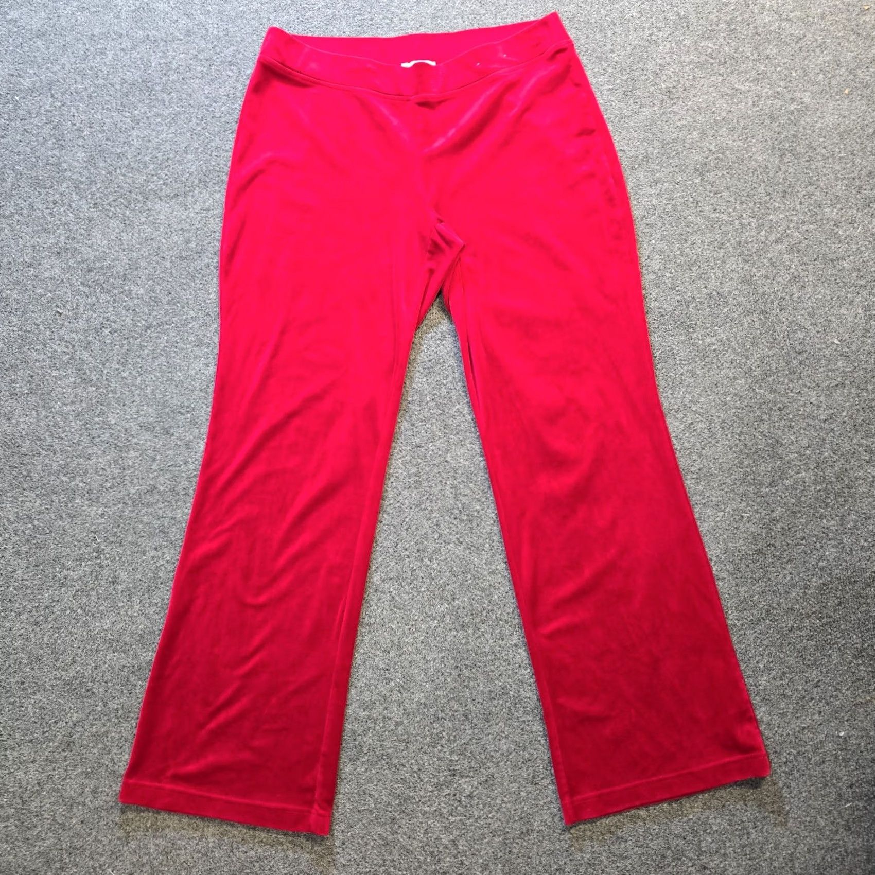 Juicy Couture Juicy Couture Pants Women Red Velour Rhinestone XL Size Size 40" / US 18 - 2 Thumbnail