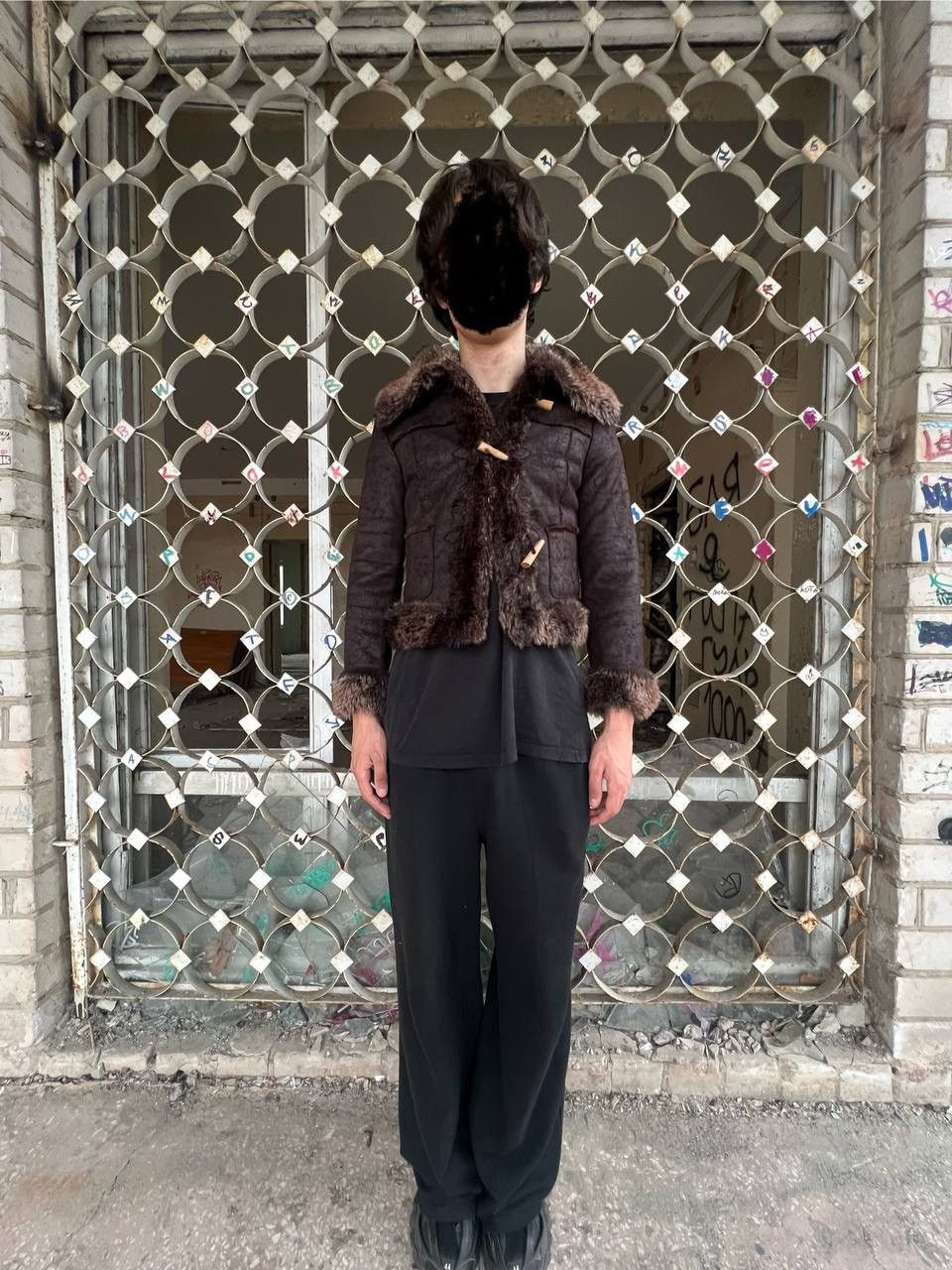If Six Was Nine × Japanese Brand × Vintage Vintage y2k Asymmetrical G.O.A Style Fur Bomber Jacket Size US S / EU 44-46 / 1 - 3 Thumbnail