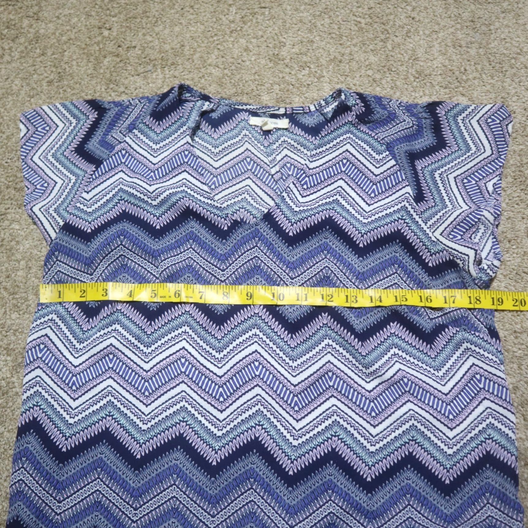 Vintage Maurices Shirt Blue Short Sleeve Lightweight Adult Women M Medium Size M / US 6-8 / IT 42-44 - 3 Thumbnail