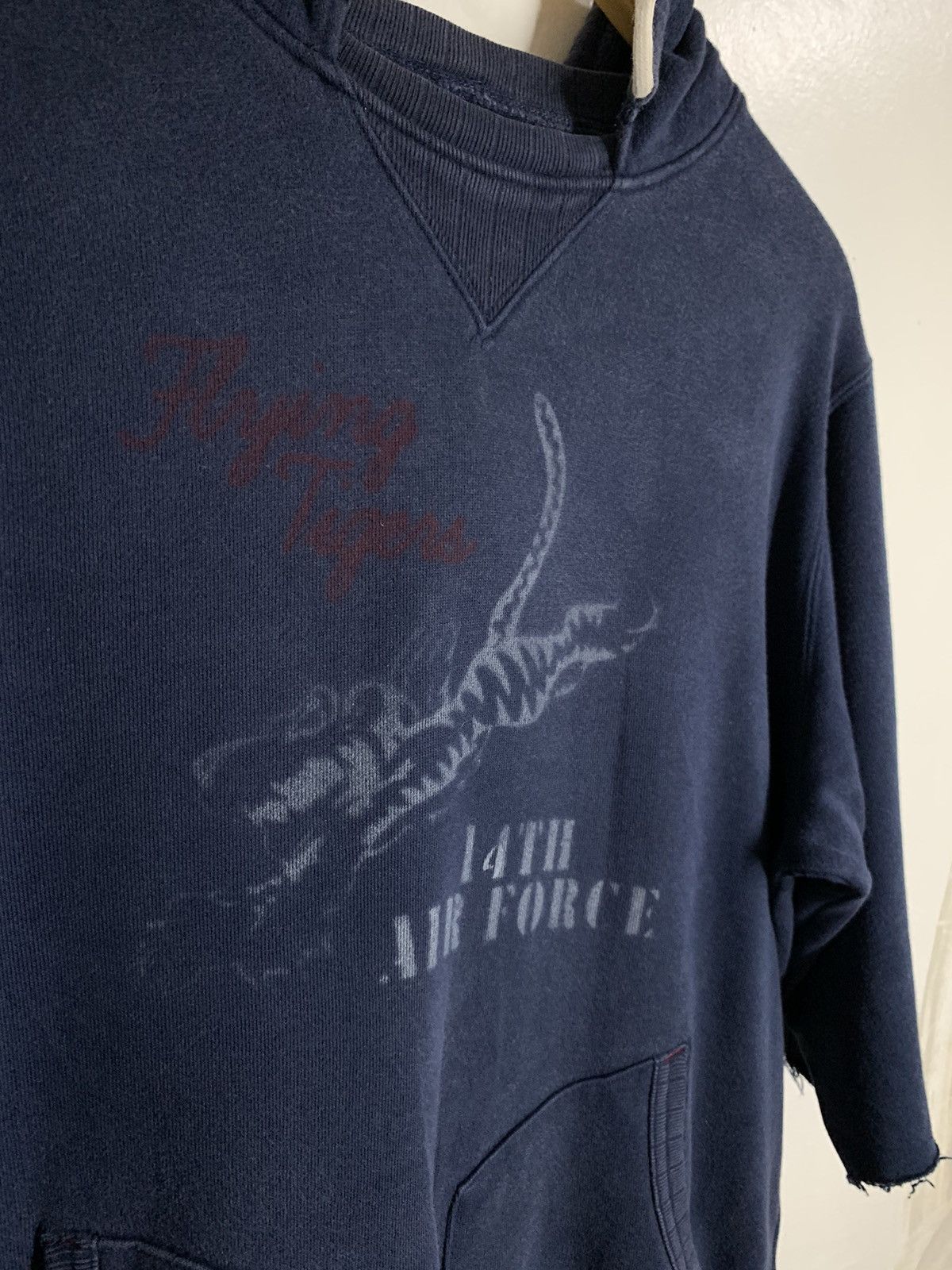Vintage Vintage 1956 Army Air Force Distressed Hoodie Size US XL / EU 56 / 4 - 9 Thumbnail