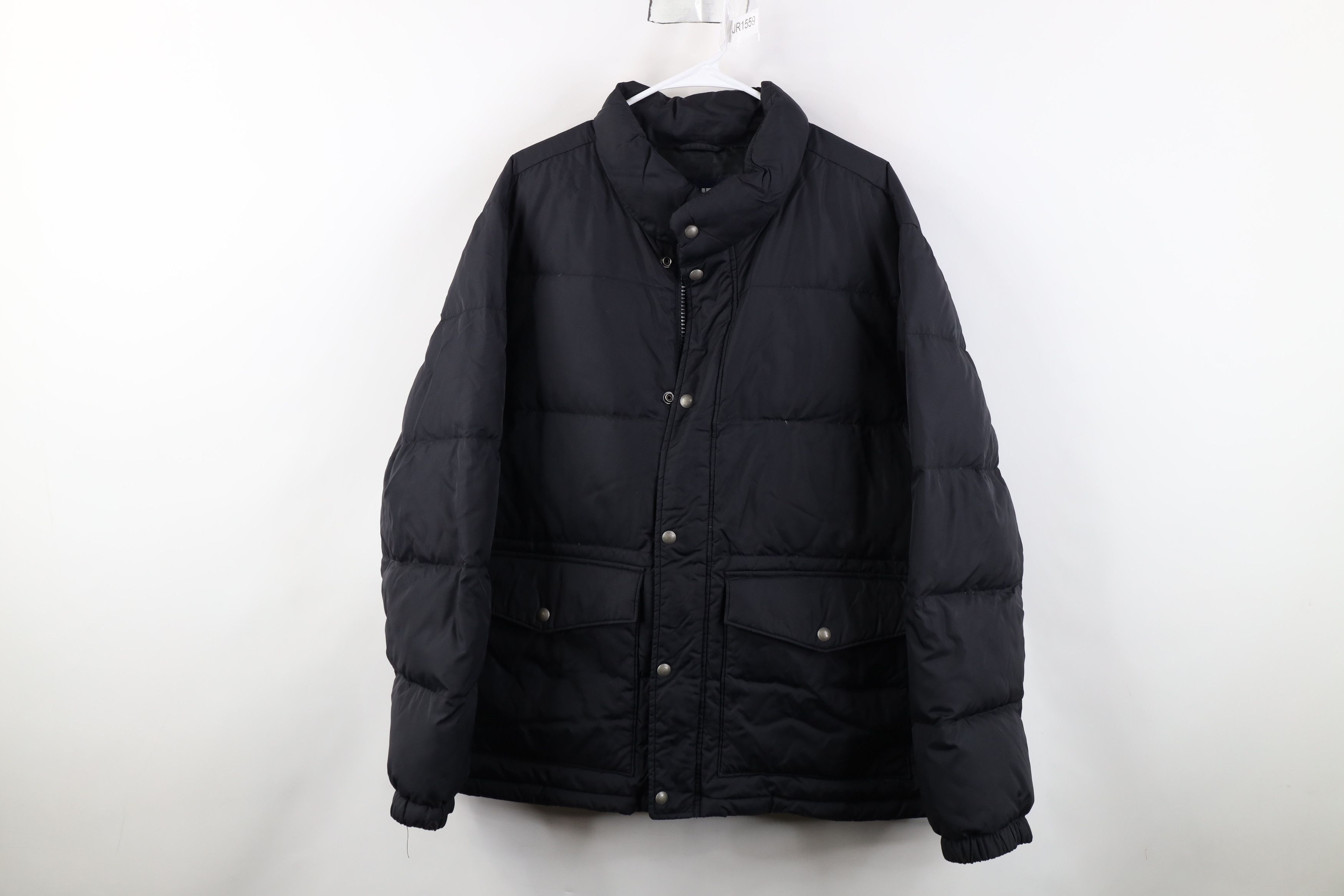 Lands' End Vintage Y2K Lands End Down Big Pocket Puffer Jacket Black Size US L / EU 52-54 / 3 - 1 Thumbnail