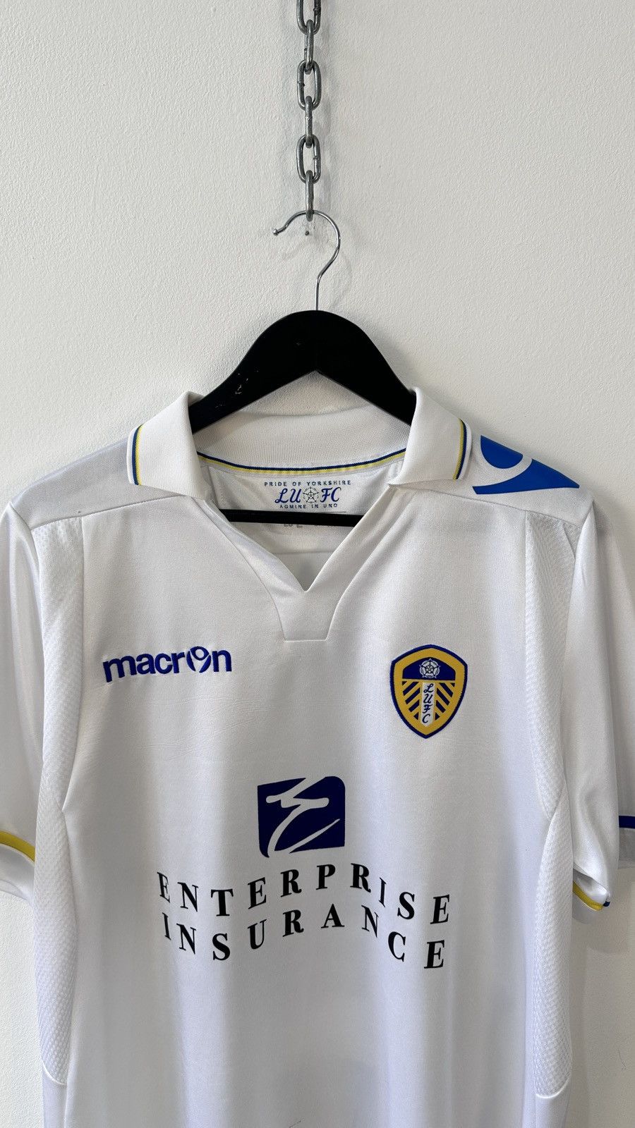 Macron Leeds United 2013-14 Home Football Shirt Macron Jersey Size US L / EU 52-54 / 3 - 3 Thumbnail