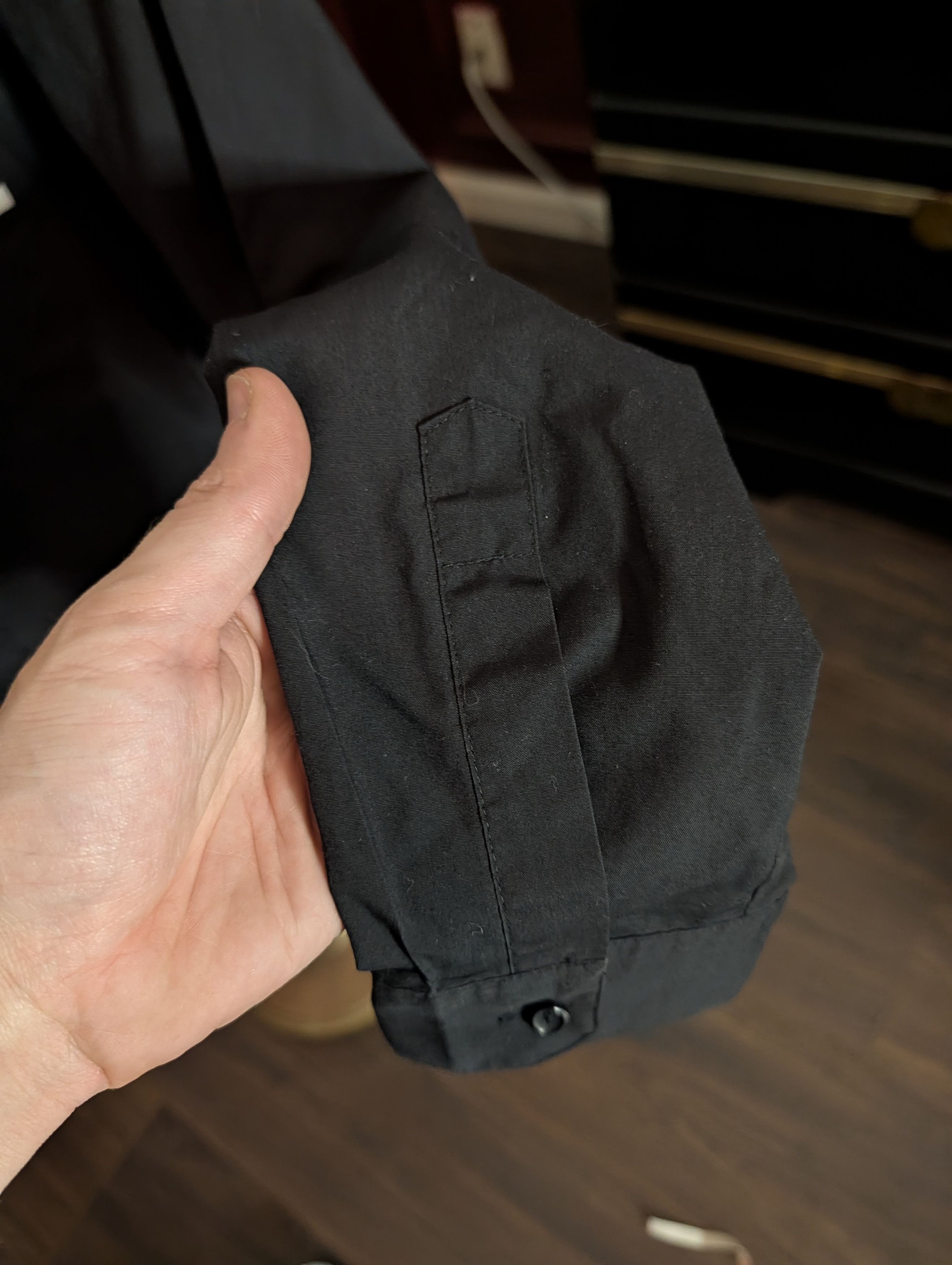 Other HENRI VALDISE vintage black dress shirt white trim Size US XL / EU 56 / 4 - 8 Thumbnail