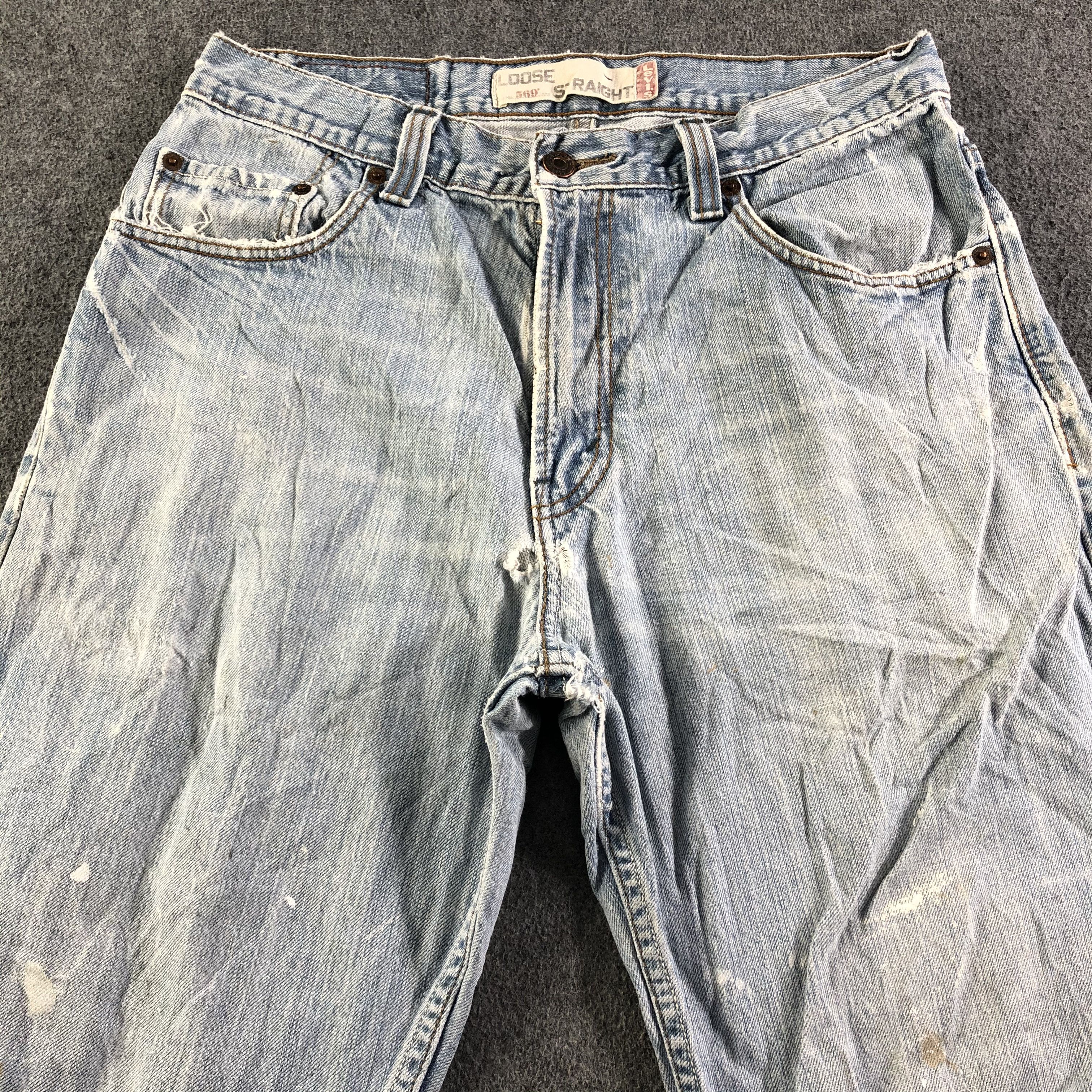 Levi's Vintage Light Wash Levis 569 Jeans-J3276 Size US 31 - 3 Thumbnail