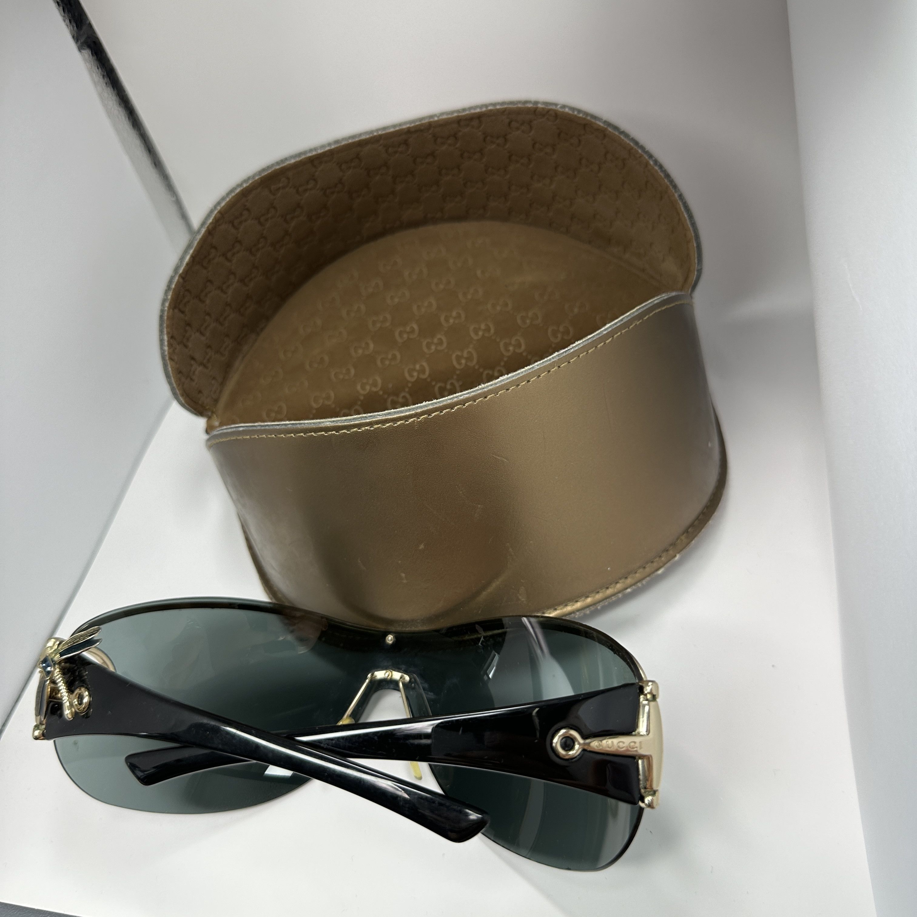 Gucci Vintage Avant Garde Gucci Mask Sunglasses 00s Size ONE SIZE - 17 Thumbnail