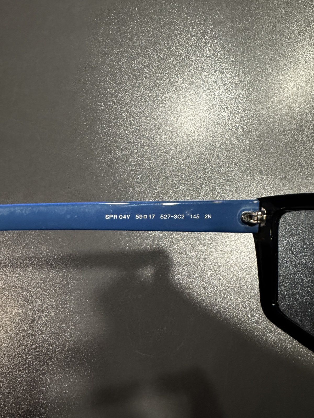 Prada Prada SPR 04V Sunglasses – Black & Blue Size ONE SIZE - 4 Thumbnail