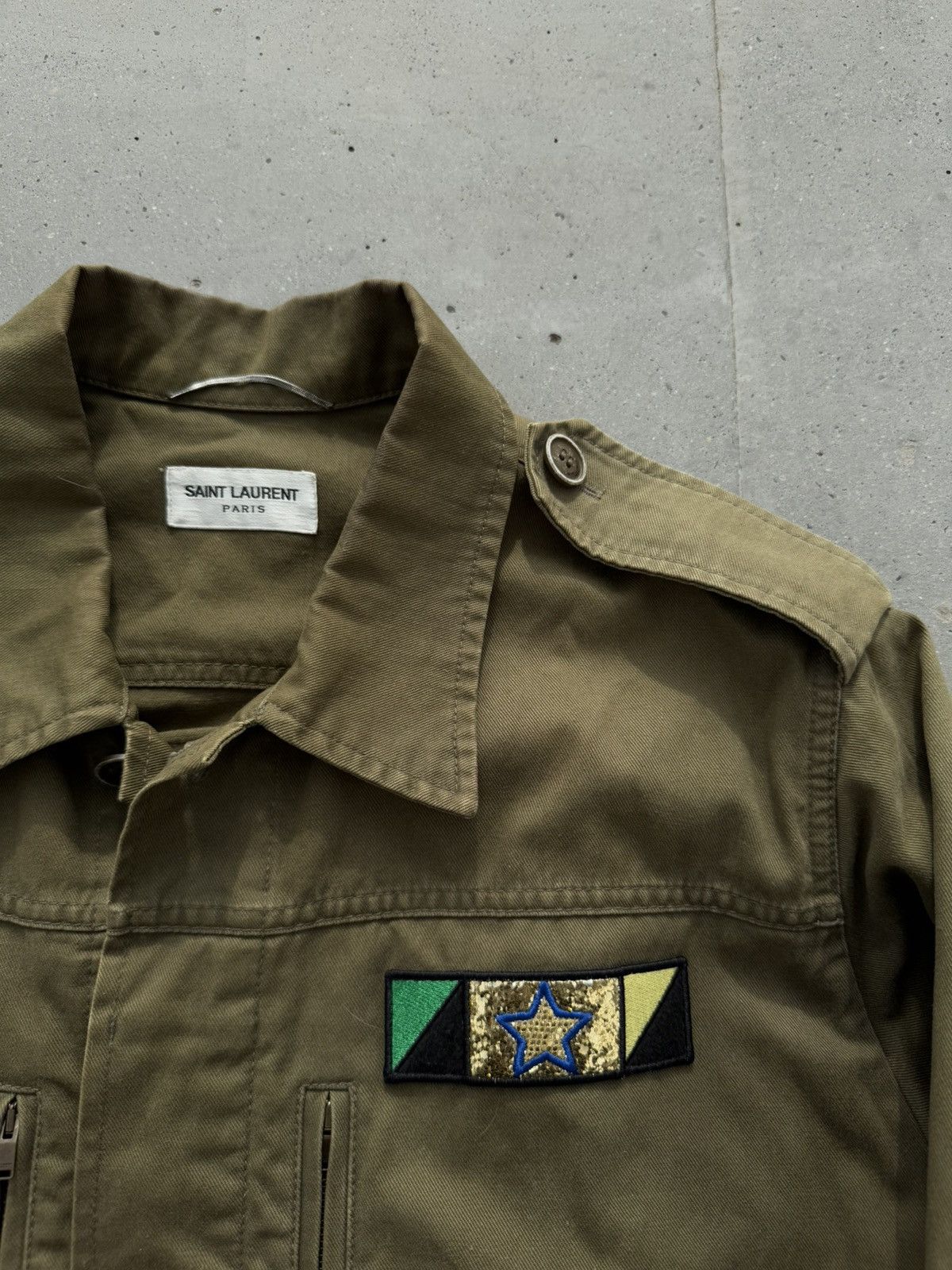 Hedi Slimane × Saint Laurent Paris × Yves Saint Laurent HEDI SLIMANE Saint Laurent sweet dreams SLP Military Jacket Size US L / EU 52-54 / 3 - 6 Thumbnail