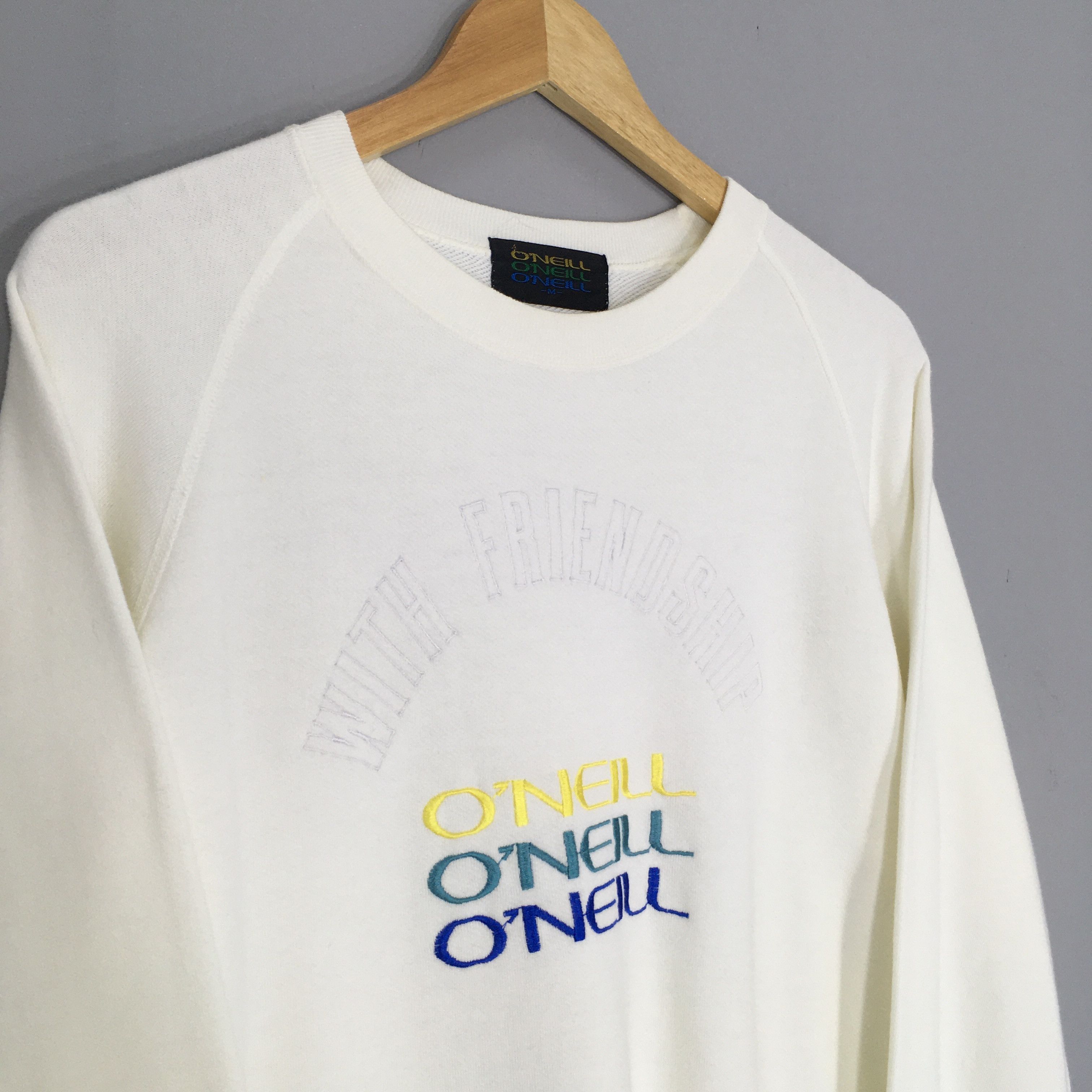 O'Neill × Vintage Vintage 90s O'neill Surf Sweatshirt Medium Size US M / EU 48-50 / 2 - 3 Thumbnail