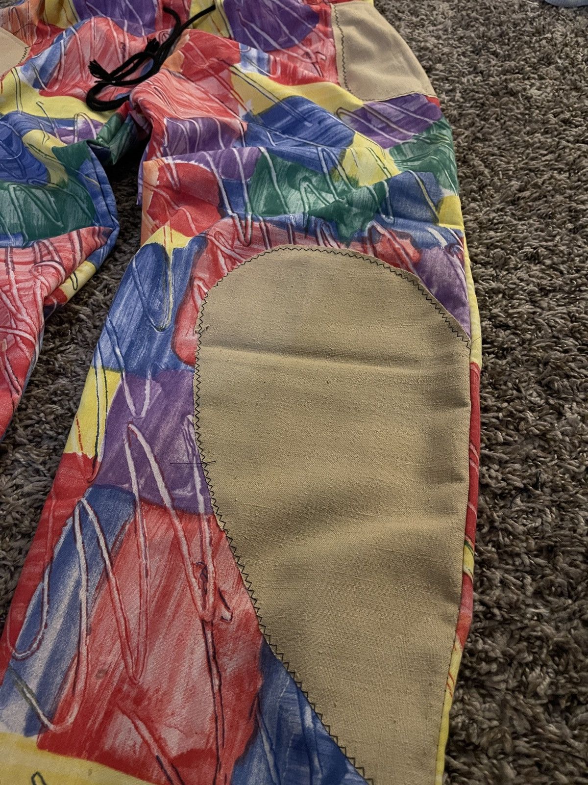 Handmade Painted Love Sweatpants Size US 34 / EU 50 - 5 Thumbnail