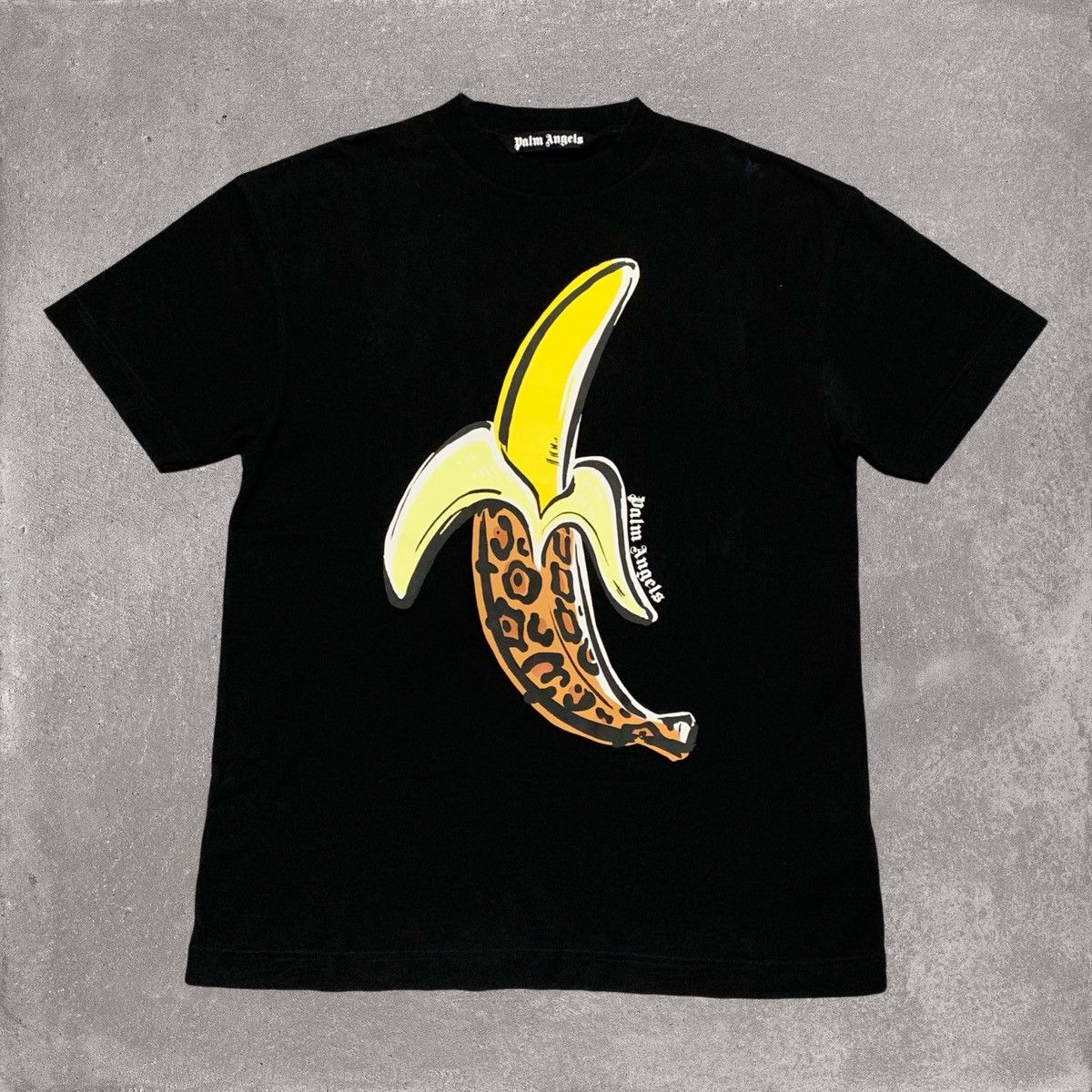 Palm Angels Palm Angels Large Leopard Banana Black Tee Size US L / EU 52-54 / 3 - 1 Thumbnail