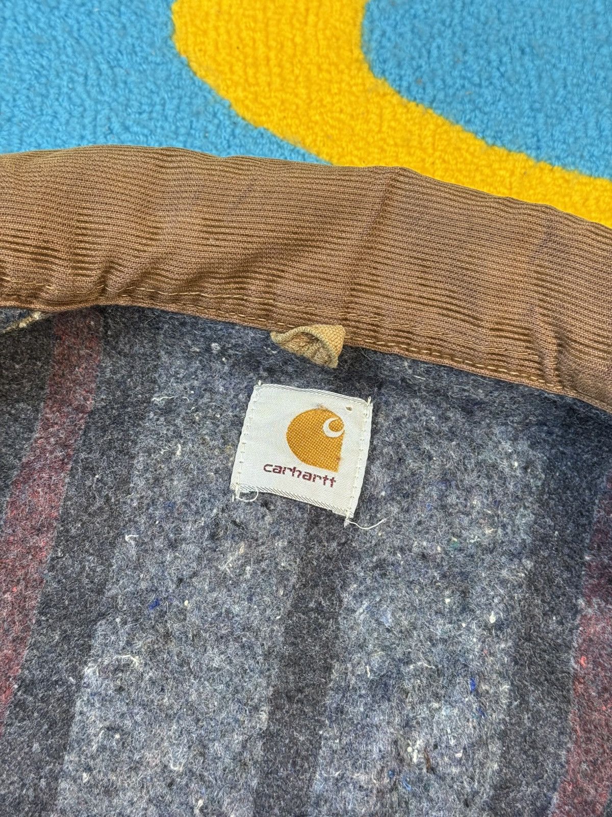 Carhartt × Vintage 90’s Vintage Carhartt Brown Detroit Blanket Lined Jacket Size US L / EU 52-54 / 3 - 15 Thumbnail