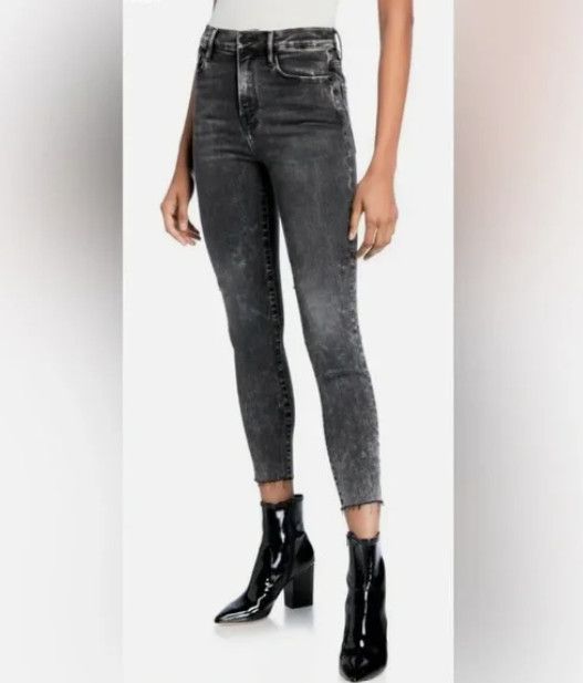 Frame Frame Ali High-Rise Cigarette Jeans Acid Wash ( 25 ) Size 25" / US 0 / IT 36 - 1 Thumbnail