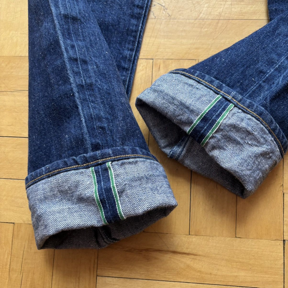 Levi's Made & Crafted Levi’s Made & Crafted Taper Selvedge Jeans Dark Indigo Wash Size US 32 / EU 48 - 4 Thumbnail