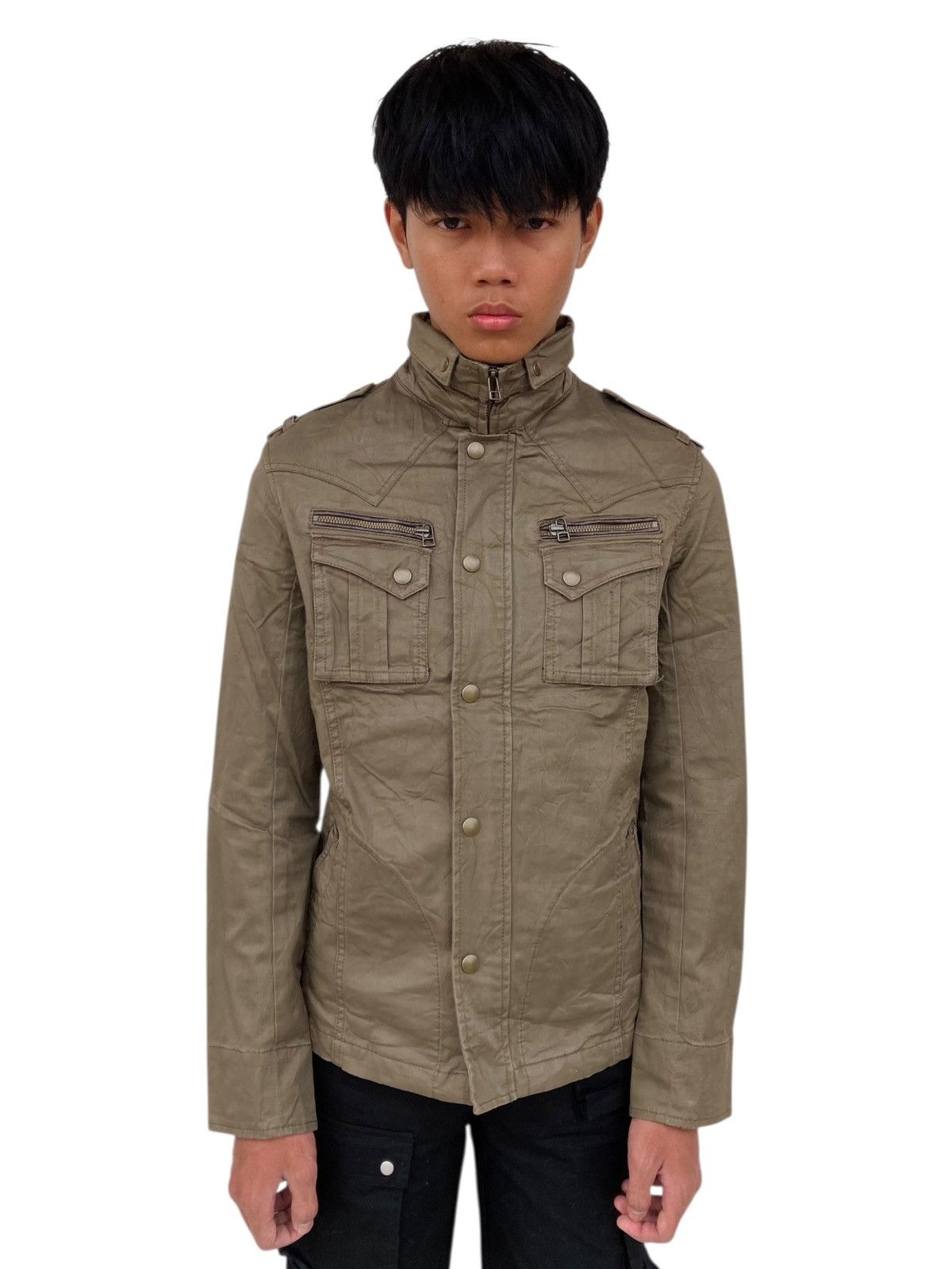 If Six Was Nine 2000s Michael Klein Homme Paris - Dezert Rider Jacket Size US M / EU 48-50 / 2 - 2 Thumbnail
