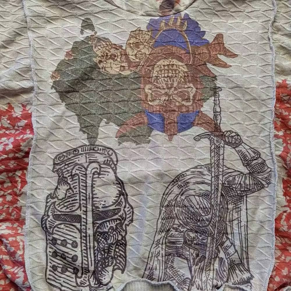 Japanese Brand × Vintage patchwork hoodie Size US L / EU 52-54 / 3 - 3 Thumbnail