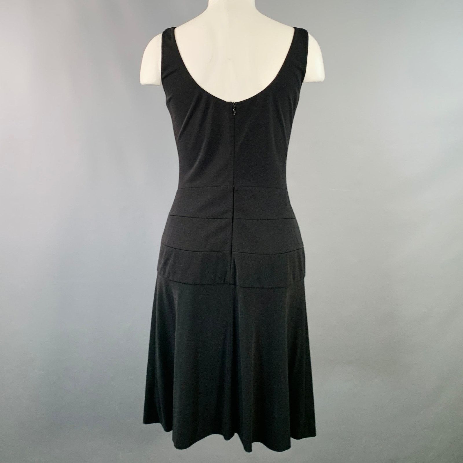 Herve Leger HERVE LEGER PARIS Black Sleeveless Knee Length Cocktail Size M / US 6-8 / IT 42-44 - 3 Thumbnail