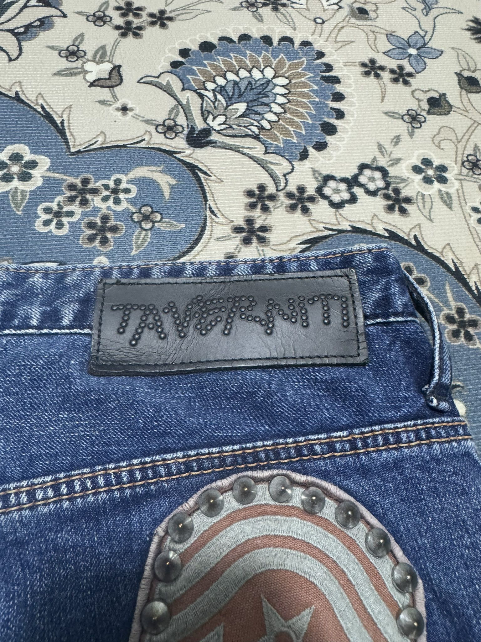 Japanese Brand × Jimmy Taverniti Jimmy Taverniti Blackie Studded Patchwork Jeans Size US 30 / EU 46 - 8 Thumbnail