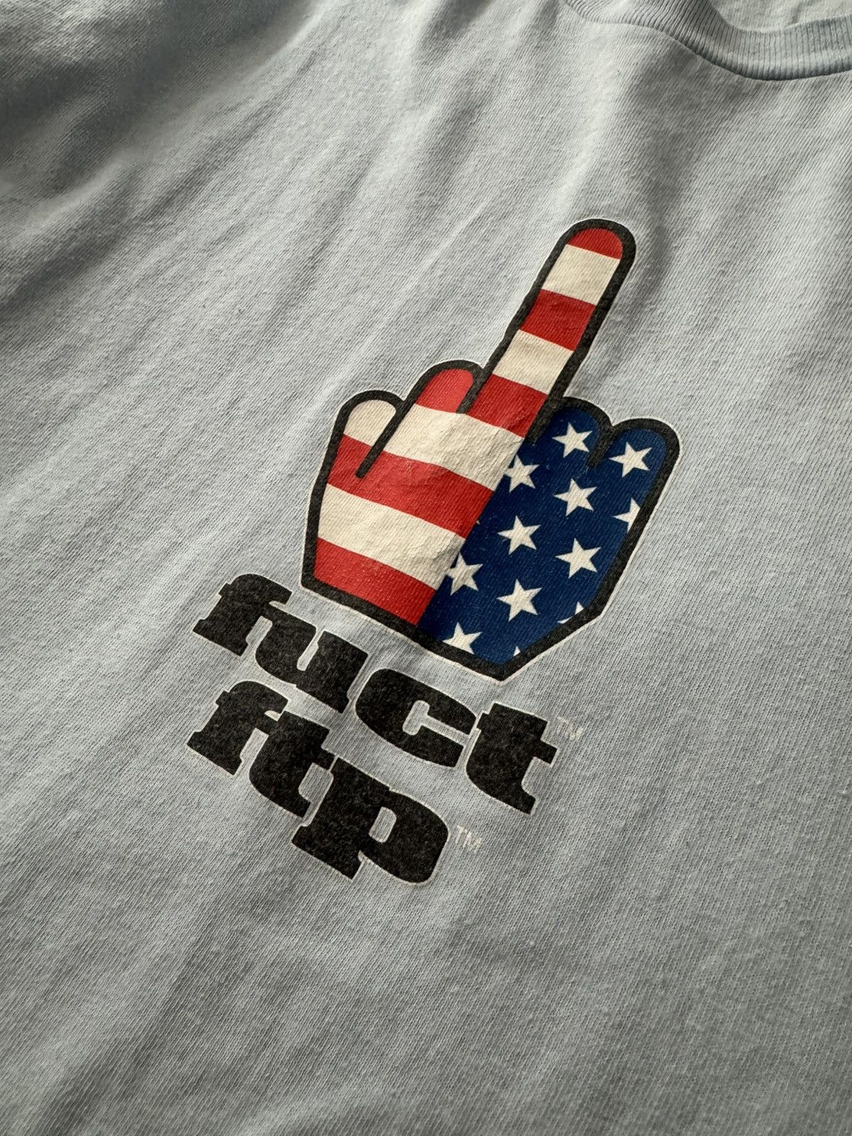 FUCT × Fuck The Population Fuct FTP Baby Blue Tee Size US XL / EU 56 / 4 - 1 Thumbnail