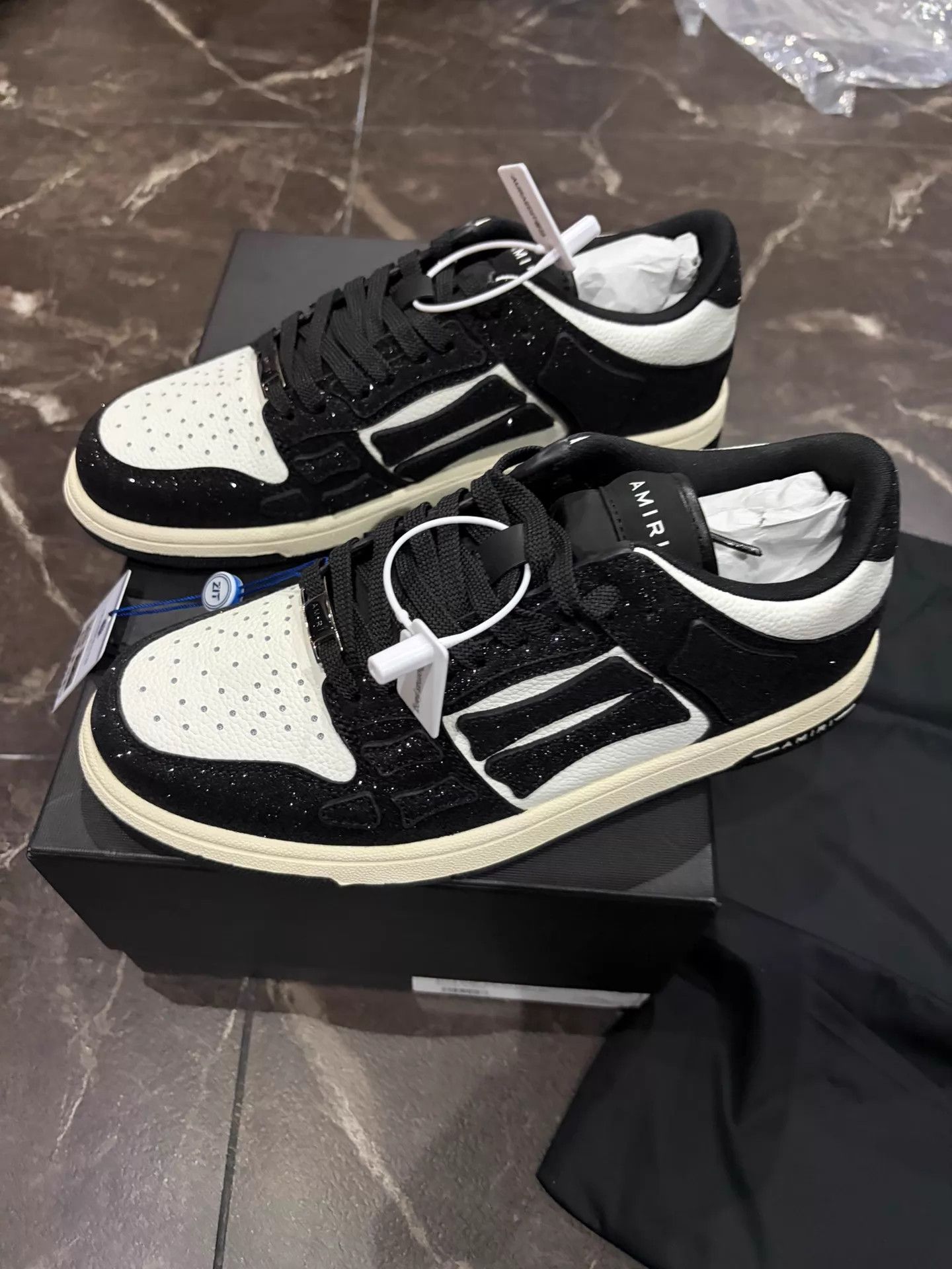 Amiri AMIRI Black Flash Bone Skate Shoe EUR 40 New with Box Size US 7 / EU 40 - 1 Thumbnail