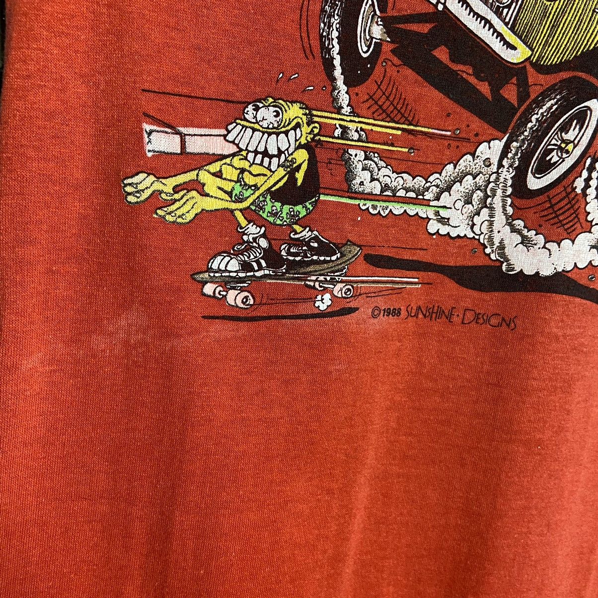 Vintage Vintage 80s Surf Zoids Monster Surf Skate Rat Fink T-Shirt Size US L / EU 52-54 / 3 - 4 Thumbnail