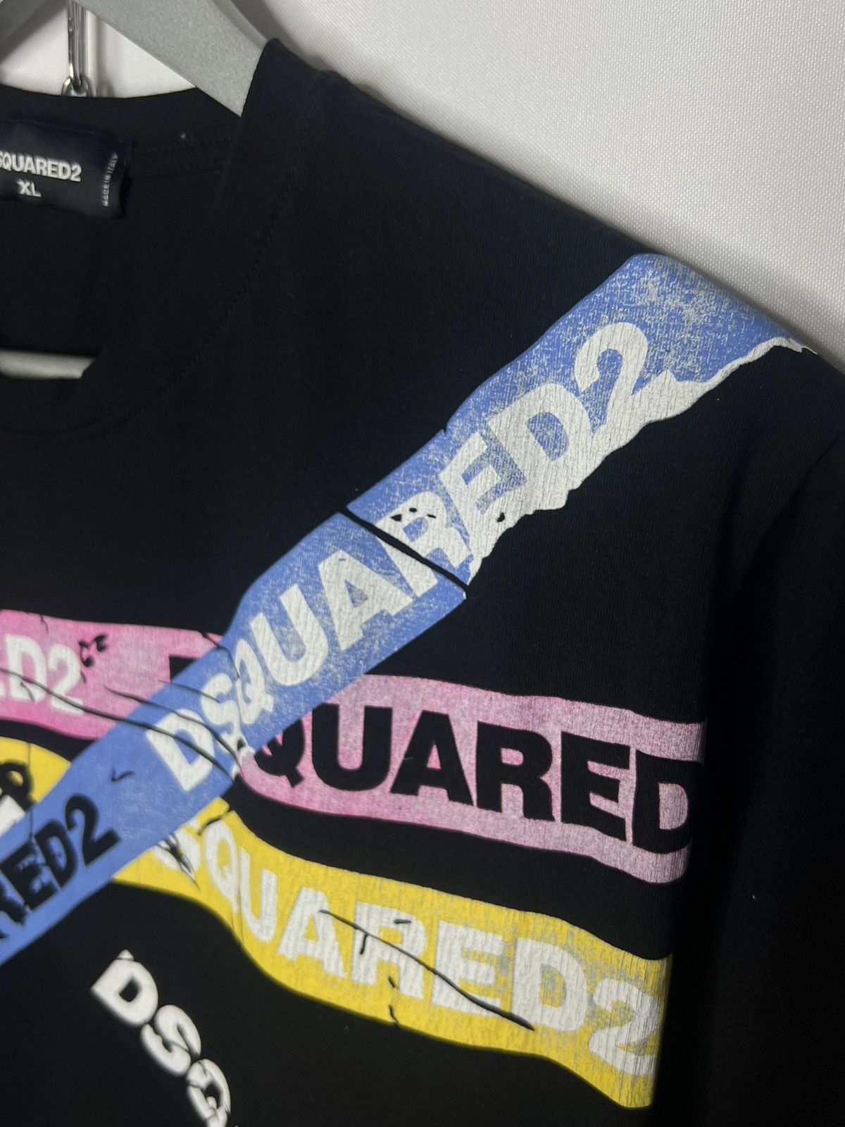 Dsquared2 🍀Dsquared2 Luxury Multilogo T-Shirt Tee Short Sleeve🍀 Size US XL / EU 56 / 4 - 5 Thumbnail