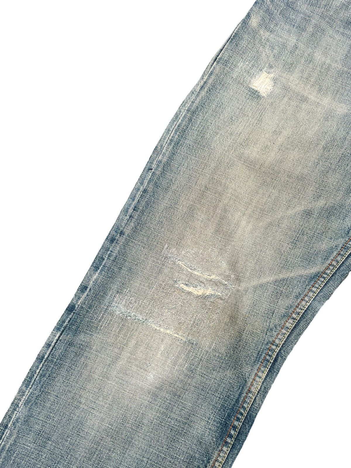 Fake London Genius Fake London Genuis Distresed Denim Size US 33 - 4 Thumbnail