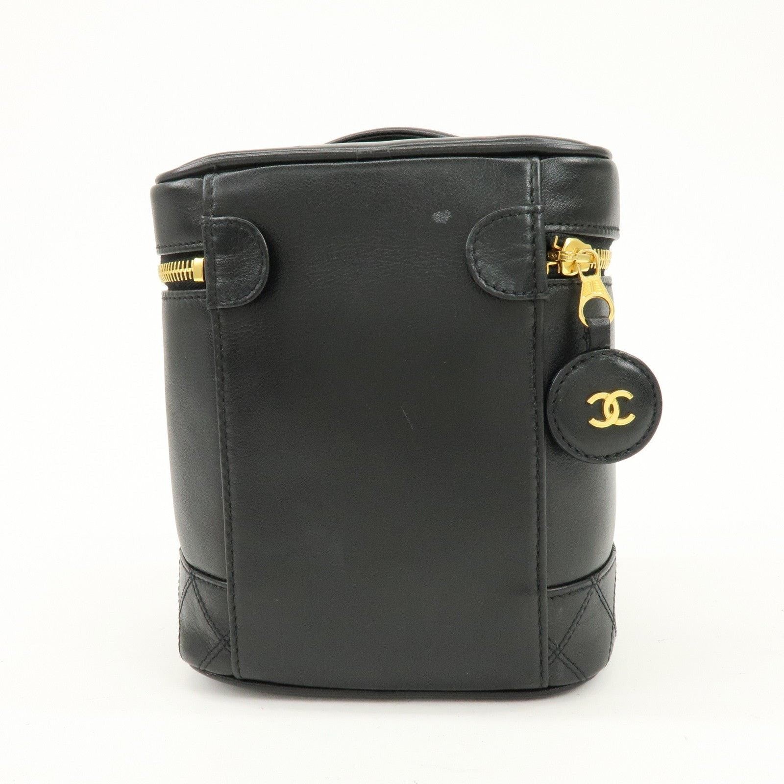 Chanel Chanel Bicolore Vanity Case Lambskin Top Handle Bag Black Size ONE SIZE - 2 Thumbnail