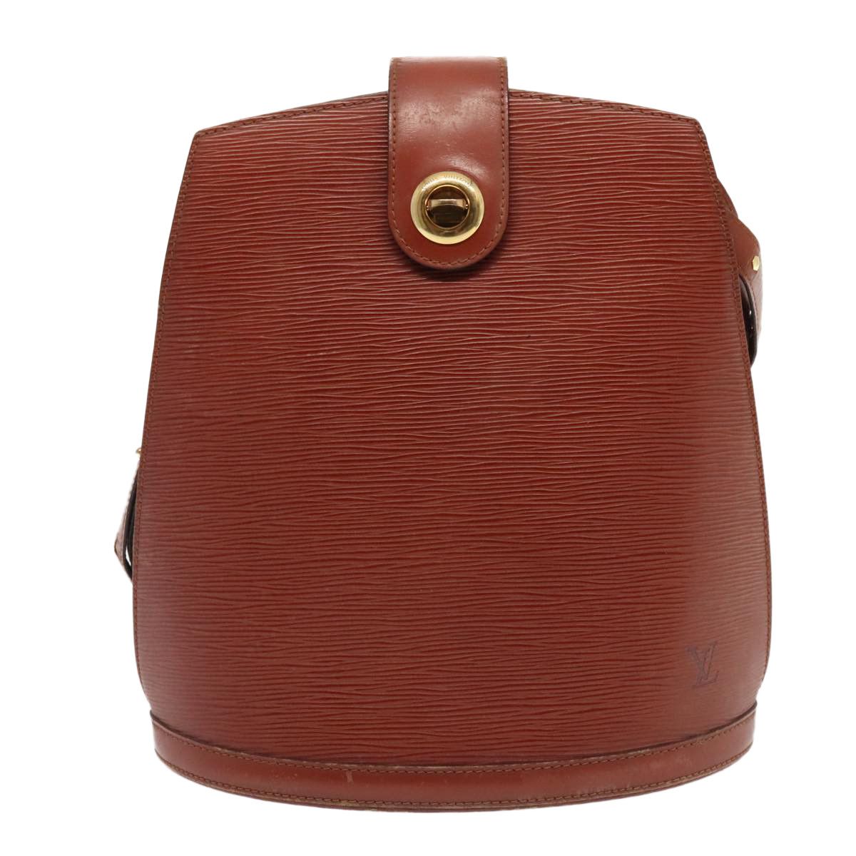 Cluny Brown Leather Shoulder Bag (Pre-Owned)