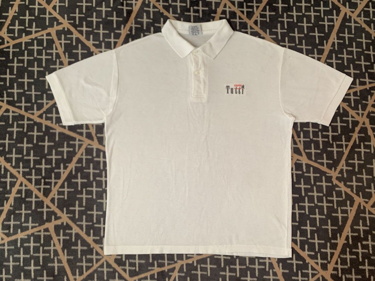 Vintage LAST DROP#Vintage Tutti Caffe Polo Shirt Made In Usa Size US L / EU 52-54 / 3 - 1 Thumbnail