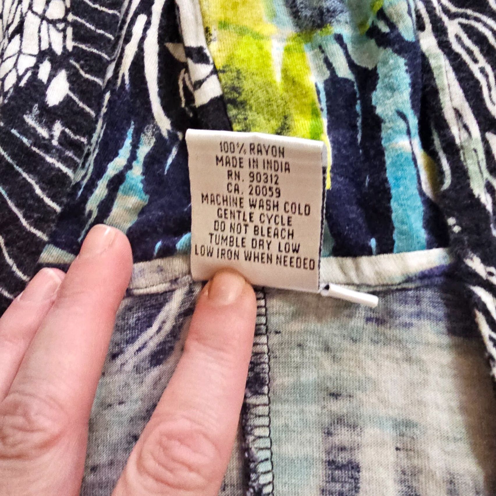 Vintage Parsley and Sage Top Tunic Womens Medium Black Hooded V-Neck Abstract Art Casual Shirt Size M / US 6-8 / IT 42-44 - 7 Thumbnail