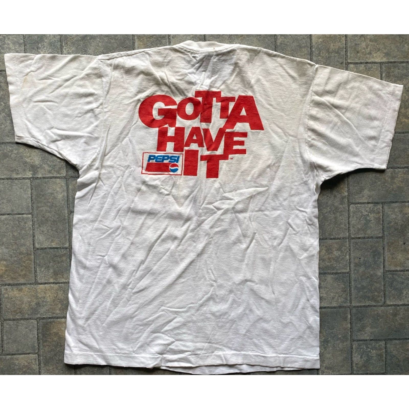 Fruit Of The Loom VINTAGE 1992 Wheels In Motion Racing Team Pepsi T-Shirt Men XL White Fruit of the Loom Shirt Short Sleeve 1990s Mens Size US XL / EU 56 / 4 - 2 Thumbnail