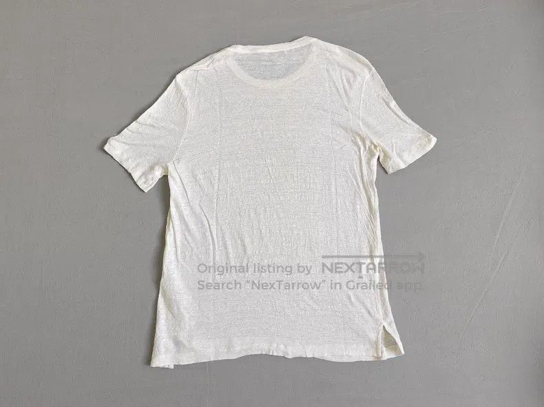 Hermes Hermes Short Sleeve T-Shirt, 100% Linen Fabric, White Colo Size US M / EU 48-50 / 2 - 5 Thumbnail