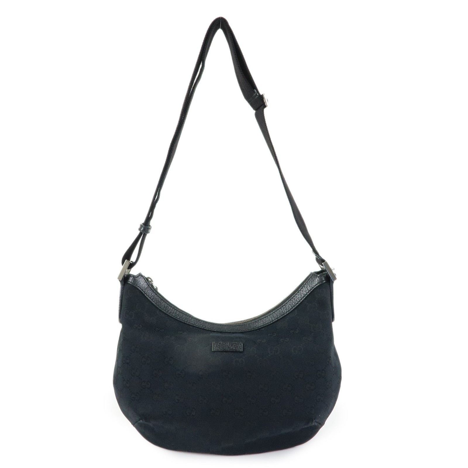 Gucci Gucci GG Canvas Shoulder Bag Black Size ONE SIZE - 1 Thumbnail