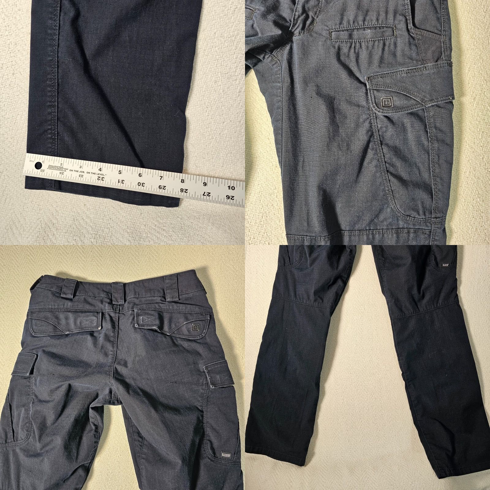 Vintage 5.11 Tactical Pants Adult Size 4 Blue Cargo Straight Leg Outdoor Workwear Womens Size 27" / US 4 / IT 40 - 8 Thumbnail