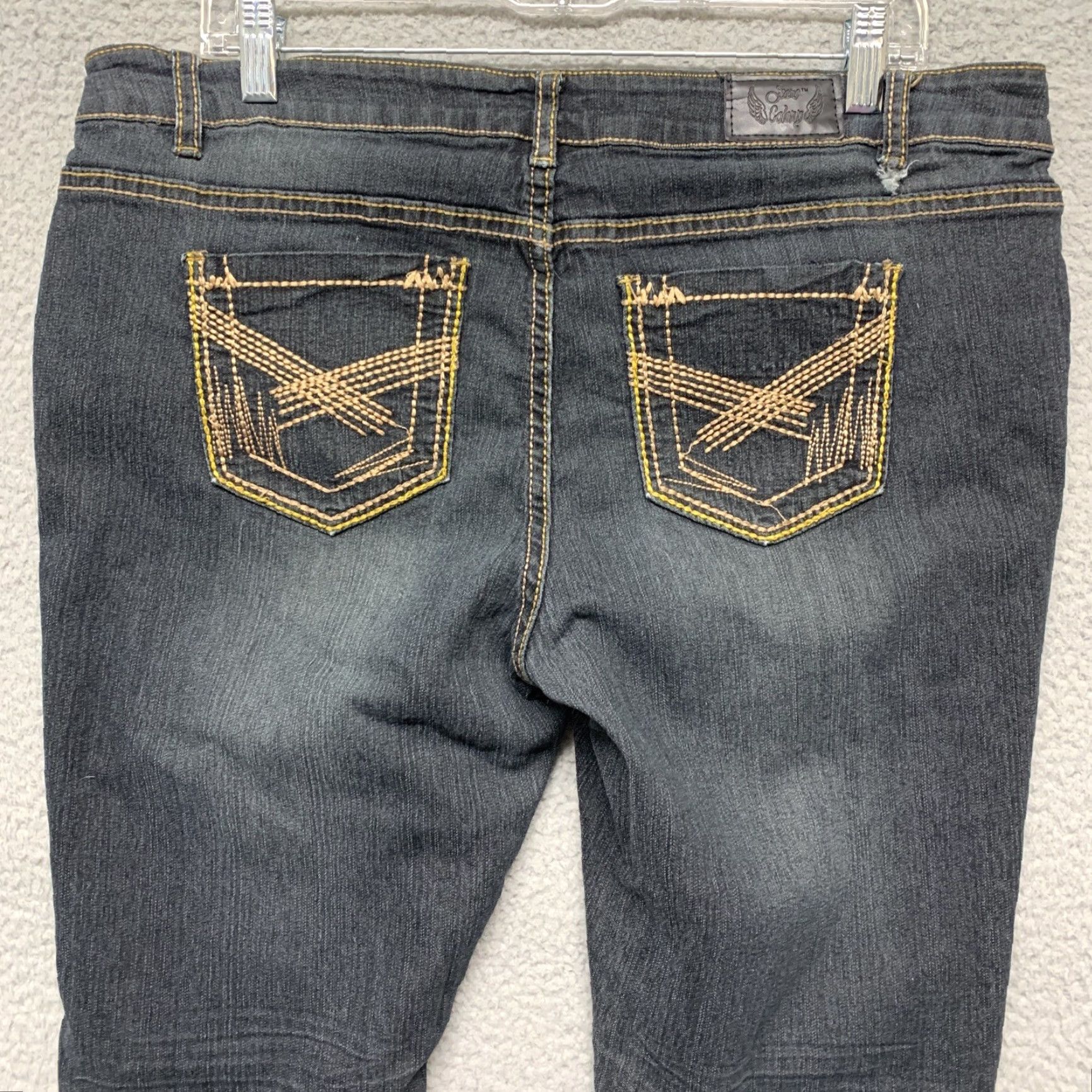 Vintage Jeans Colony Jeans Skinny Blue Dark Wash Cotton Blend Stretch 16 Regular Women’s Size 16 Size 38" / US 16 / IT 52 - 5 Thumbnail