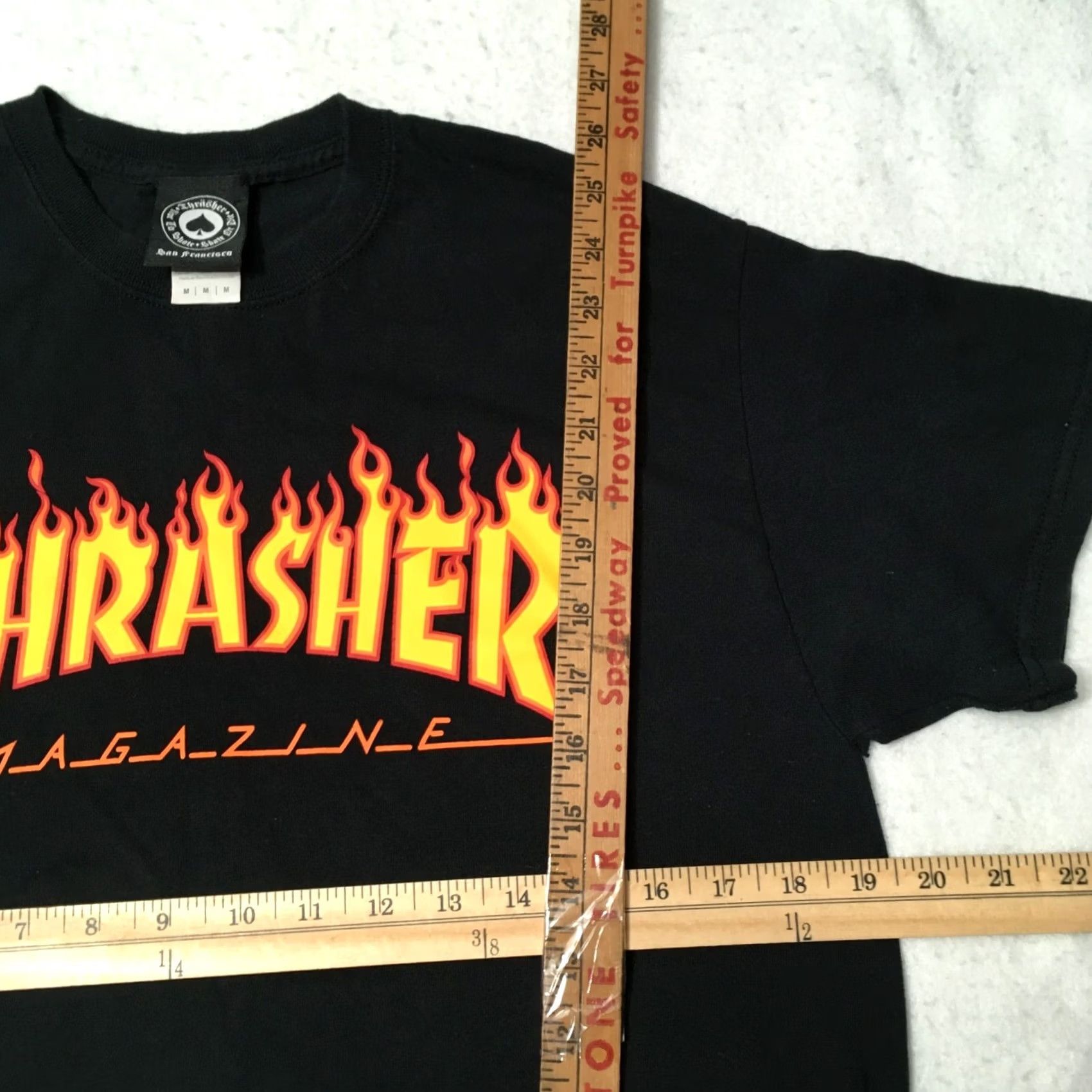 Thrasher Thrasher Magazine Flame Logo T Shirt Mens Size M Medium Used see pic for rip Size US M / EU 48-50 / 2 - 4 Thumbnail
