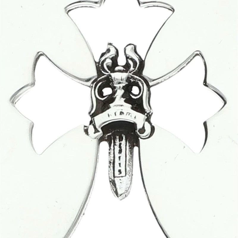 Chrome Hearts CHROME HEARTS CUT OUT CROSS DAGGER LA FUCK YOU DOG TAG Size ONE SIZE - 2 Thumbnail