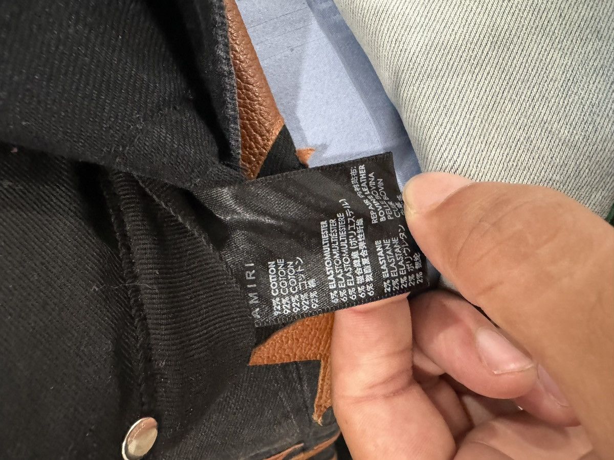 Amiri AMIRI Chemist Leather Stars Jean Orange / Black size 32 Size US 32 / EU 48 - 8 Thumbnail