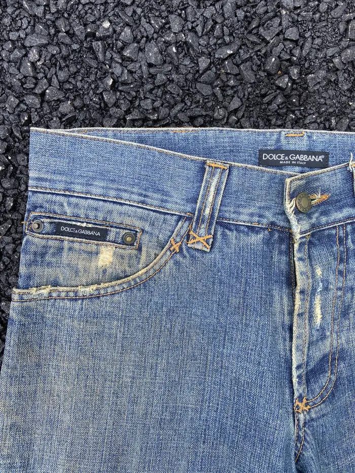 Designer × Dolce & Gabbana DISTRESS DOLCE & GABBANA JEANS Size US 34 / EU 50 - 3 Thumbnail