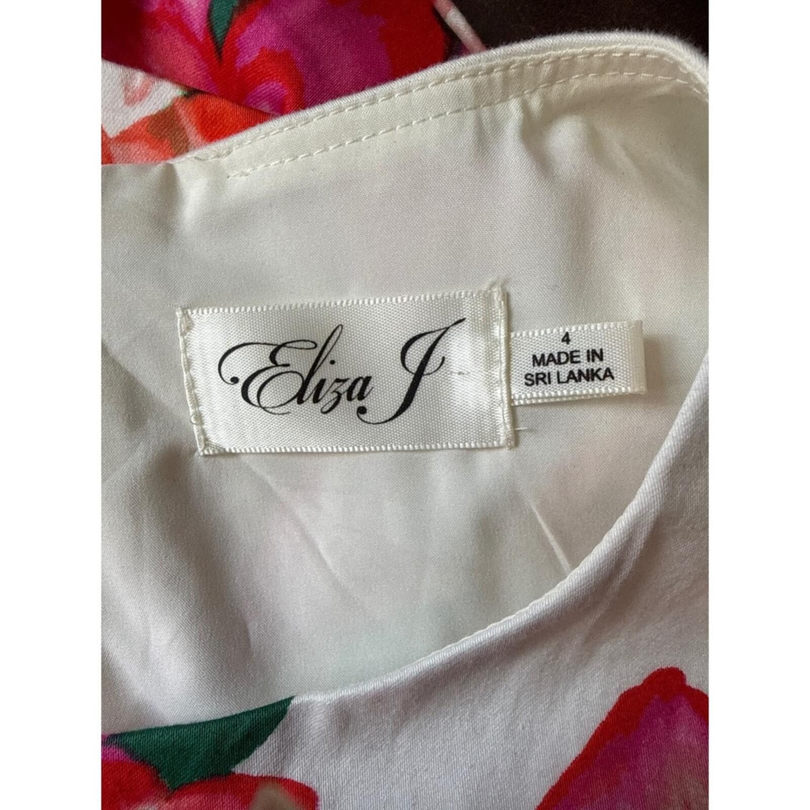 Other Eliza J Floral Sleeveless Dress Pink Orange White Size 4 Size S / US 4 / IT 40 - 7 Thumbnail
