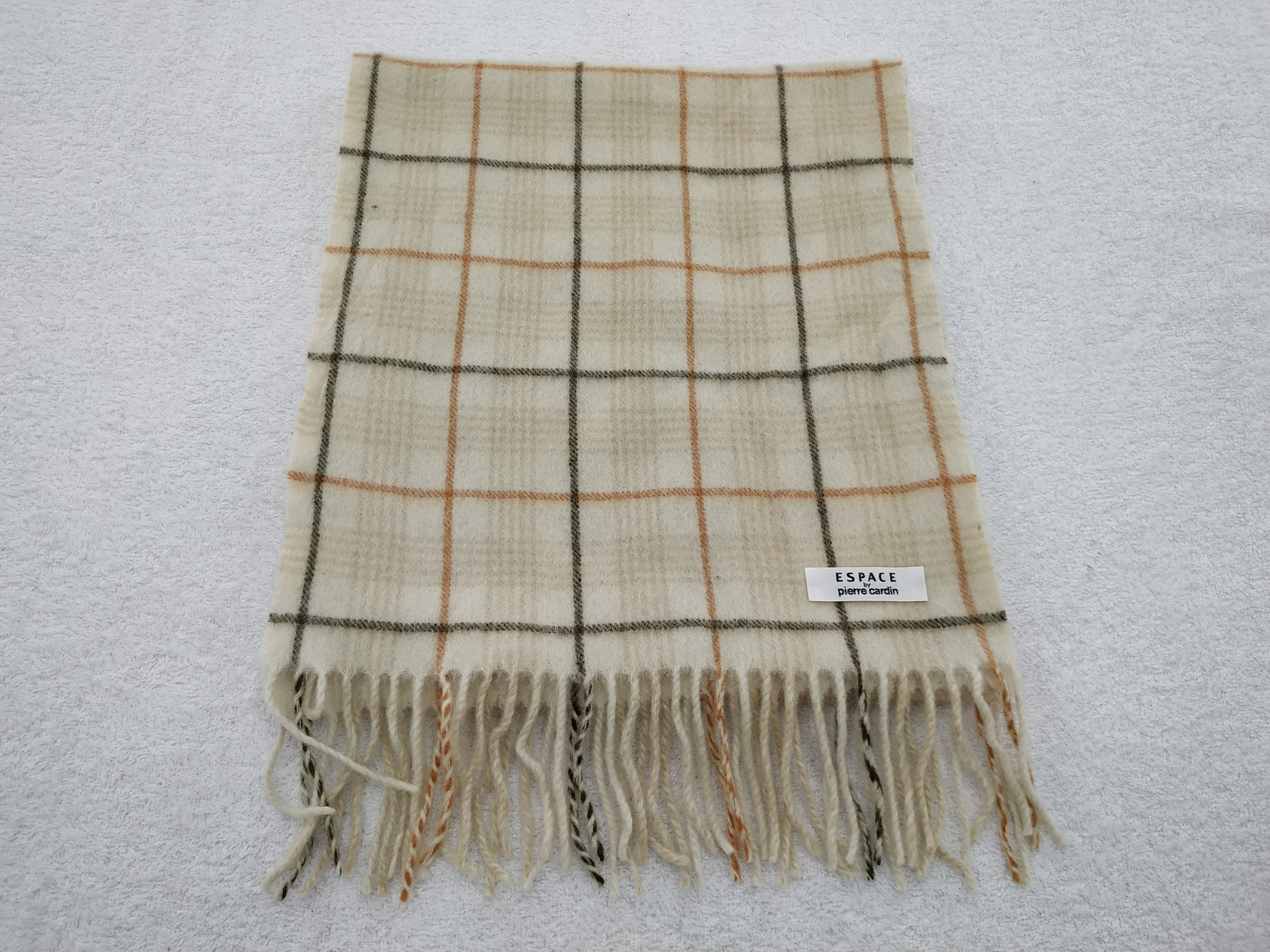 Pierre Cardin Vintage Pierre Cardin Wool Scarf/Muffler/Neckwear MF049 Size ONE SIZE - 1 Thumbnail