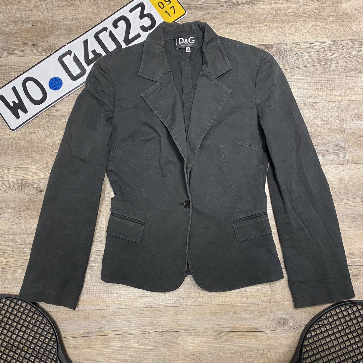 Dolce & Gabbana × Vintage Black Avant-Garde Blazer Dolce & Gabbana Size M / US 6-8 / IT 42-44 - 2 Thumbnail