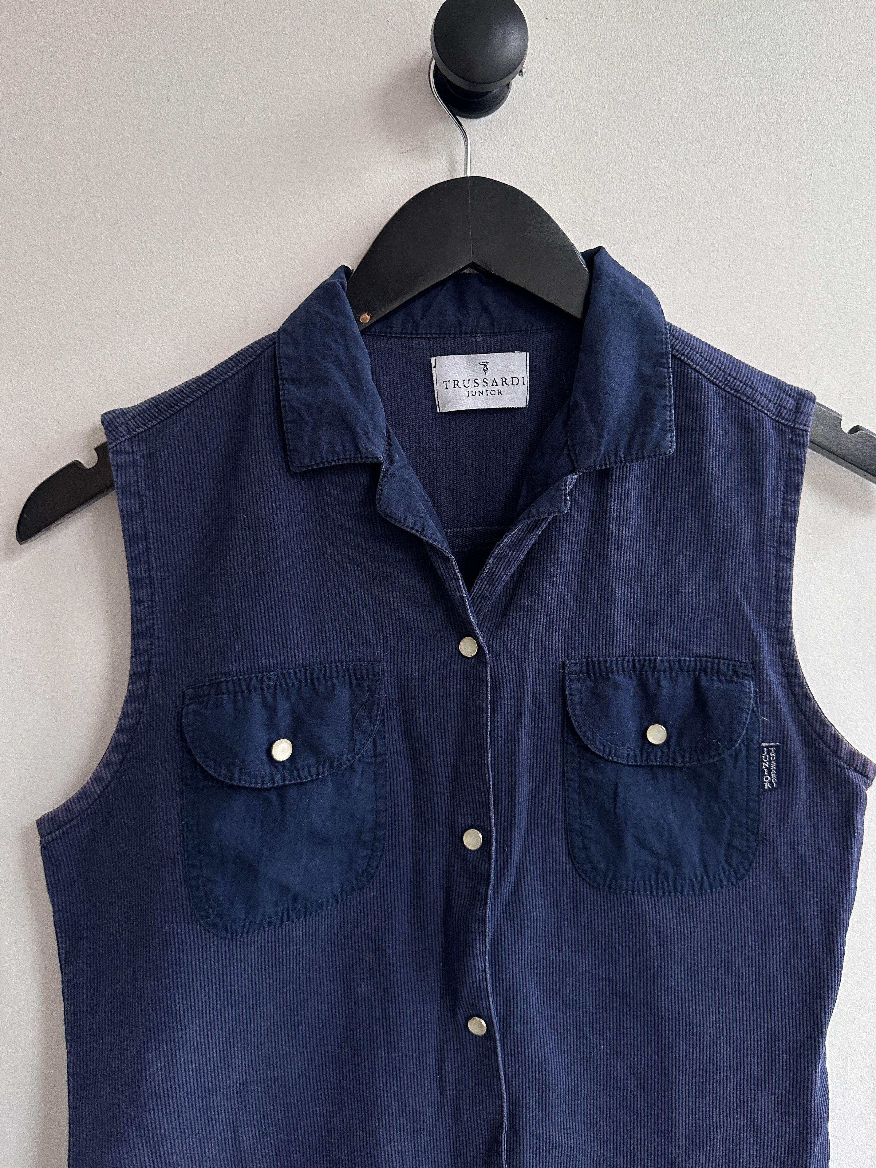 Trussardi Vintage Trussardi Sleeveless Shirt Size XS / US 0-2 / IT 36-38 - 2 Thumbnail